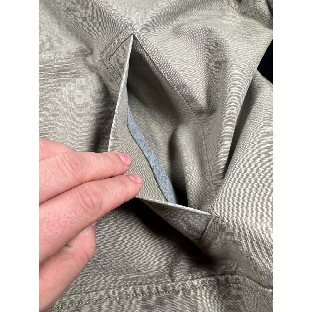 L.L. Bean Original Field Chore‎ Coat Mens XL Tan Cotton Canvas Corduroy Collar - Picture 5 of 7